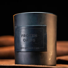 Load image into Gallery viewer, Frozen Oasis Leather Patch Candle | Holtz Leather Co.