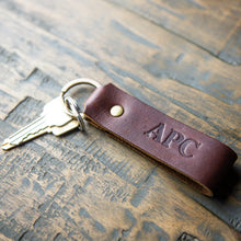 Load image into Gallery viewer, The Tucker Fine Leather Keychain Key Ring | Holtz Leather Co.