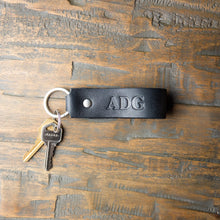 Load image into Gallery viewer, The Tucker Fine Leather Keychain Key Ring | Holtz Leather Co.