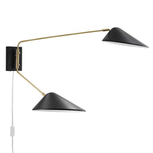 Load image into Gallery viewer, Journey 2-Light Swing Arm Wall Sconce by Modway