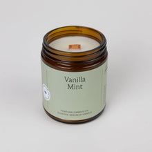 Load image into Gallery viewer, Vanilla Mint Beeswax & Essential Oil Natural Candle
