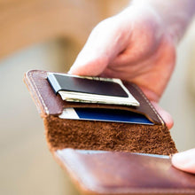 Load image into Gallery viewer, The Gates Leather Bifold Money Clip Front Pocket Wallet | Holtz Leather Co.