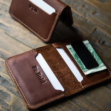 Load image into Gallery viewer, The Gates Leather Bifold Money Clip Front Pocket Wallet | Holtz Leather Co.