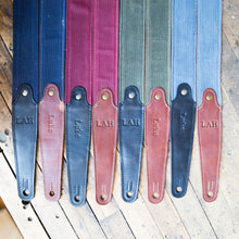 Load image into Gallery viewer, The Hill Fine Leather and Canvas Guitar Strap | Holtz Leather Co.