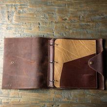 Load image into Gallery viewer, The Langley Fine Leather 3 Ring Binder Notebook Photo Album | Holtz Leather Co.