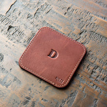 Load image into Gallery viewer, The Ranch House Fine Leather Coaster Set of 4 Coasters | Holtz Leather Co.