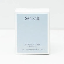 Load image into Gallery viewer, Sea Salt Essential Oil Beeswax Jar Candle