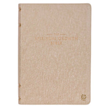 Load image into Gallery viewer, The Spiritual Growth Bible, NLT (Pearlescent Taupe)