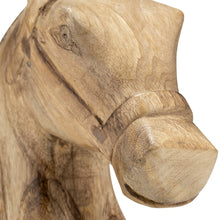 Load image into Gallery viewer, Wood Modern Carved Horse Head Figurine