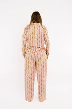 Load image into Gallery viewer, Vintage Floral Stripe Women's Bamboo Pajama Set