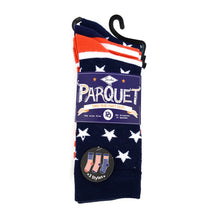 Load image into Gallery viewer, Men's American Flag Novelty Socks 3-Pack