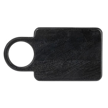 Load image into Gallery viewer, Black Mango Wood Serving Board w/ Round Handle