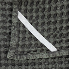 Load image into Gallery viewer, Stonewashed Cotton Waffle Weave Tea Towel Charcoal