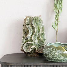 Load image into Gallery viewer, Textured Stoneware Organic Shaped Vase