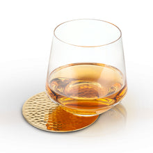 Load image into Gallery viewer, Hammered Brass Coasters Set of 4 (Online Only)
