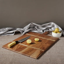 Load image into Gallery viewer, Striped Wood Cutting Board