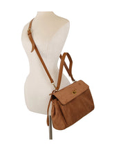 Load image into Gallery viewer, Classic Suede Flap Satchel