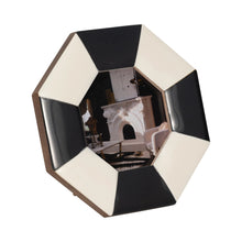 Load image into Gallery viewer, Black & White Resin Octagon 4x4 Photo Frame