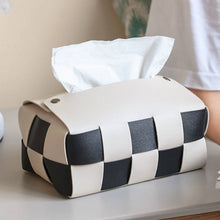 Load image into Gallery viewer, Checkered Tissue Box Cover (3 Colors)