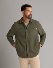 Load image into Gallery viewer, Men's Shay Forest Night Melange Faux Wool Shacket