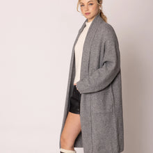 Load image into Gallery viewer, Knitted Shawl Collar Long Cardigan (Various Colors)