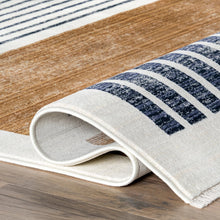 Load image into Gallery viewer, Keeva Modern Striped Fringe Area Rug (Various Sizes)