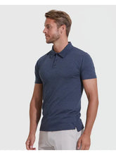 Load image into Gallery viewer, Short Sleeve Shirt Active Polo Heather Navy True Classic