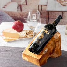 Load image into Gallery viewer, Teakwood Wine Bottle Holder