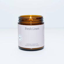Load image into Gallery viewer, Fresh Linen Essential Oil Beeswax Jar Candle