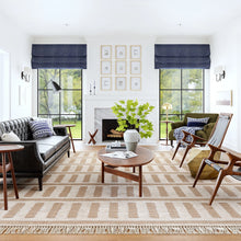 Load image into Gallery viewer, Merrick Tasseled Cotton and Wool Area Rug (Rust)