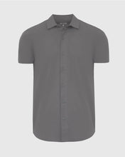 Load image into Gallery viewer, Short Sleeve Button Up Shirt Commuter Carbon