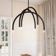 Load image into Gallery viewer, Caboche Mid Century Modern 6-Light Chandelier