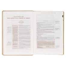 Load image into Gallery viewer, The Spiritual Growth Bible, NLT (Pearlescent Taupe)