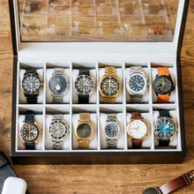 Load image into Gallery viewer, Solid Wood Watch Box - 12 Slot