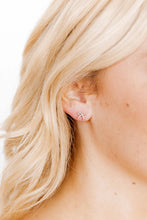 Load image into Gallery viewer, Screwback Stud Earrings - Sadie Bow Silver