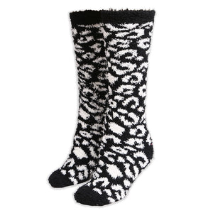 Luxury Leopard Pattern Knee High Winter Socks