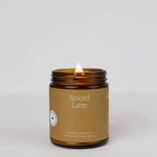 Load image into Gallery viewer, Spiced Latte Essential Oil Natural Beeswax Jar Candle
