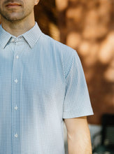 Load image into Gallery viewer, Grey Check Short-Sleeve Shirt