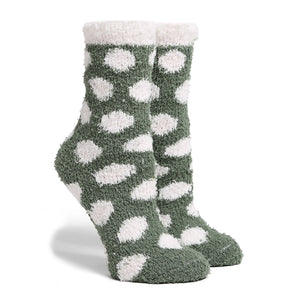 Luxury Soft Polka Dot Mini Crew Winter Socks