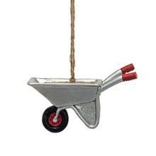 Load image into Gallery viewer, Resin Wheelbarrow Ornament