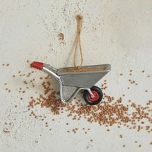 Load image into Gallery viewer, Resin Wheelbarrow Ornament
