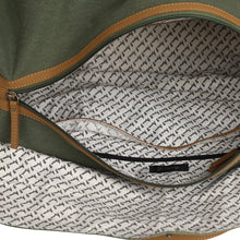 Load image into Gallery viewer, Delta Duffle Up-Cycled Canvas Weekender Bag