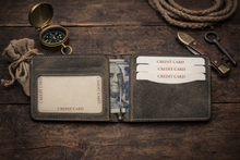 Load image into Gallery viewer, Leather Money Clip Wallet