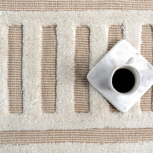 Load image into Gallery viewer, Merrick Tasseled Cotton and Wool Area Rug (Rust)