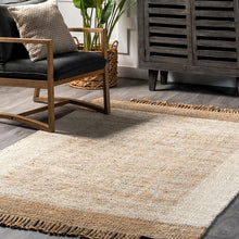 Load image into Gallery viewer, Fletcher Casual Jute Middle Tassel Area Rug (Various Sizes)