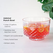 Load image into Gallery viewer, Admiral Crystal Punch Bowl (Online Only)
