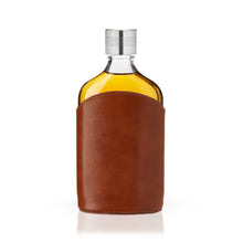 Load image into Gallery viewer, Parker Leather-Wrapped Glass Flask (Online Only)