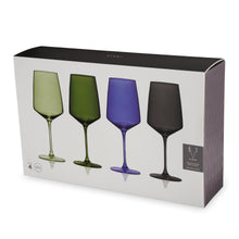 Load image into Gallery viewer, Reserve Nouveau Crystal Wine Glasses in Seaside Set of 4 (Online Only)