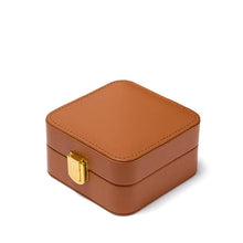 Load image into Gallery viewer, Solid Color Portable Travel Jewelry Case (Various Colors)