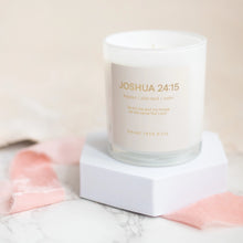 Load image into Gallery viewer, Scripture Candle: Joshua 24:15